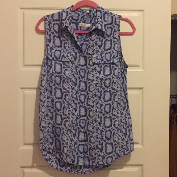 Equipment Tops - Equipment Snake Print Silk Blouse